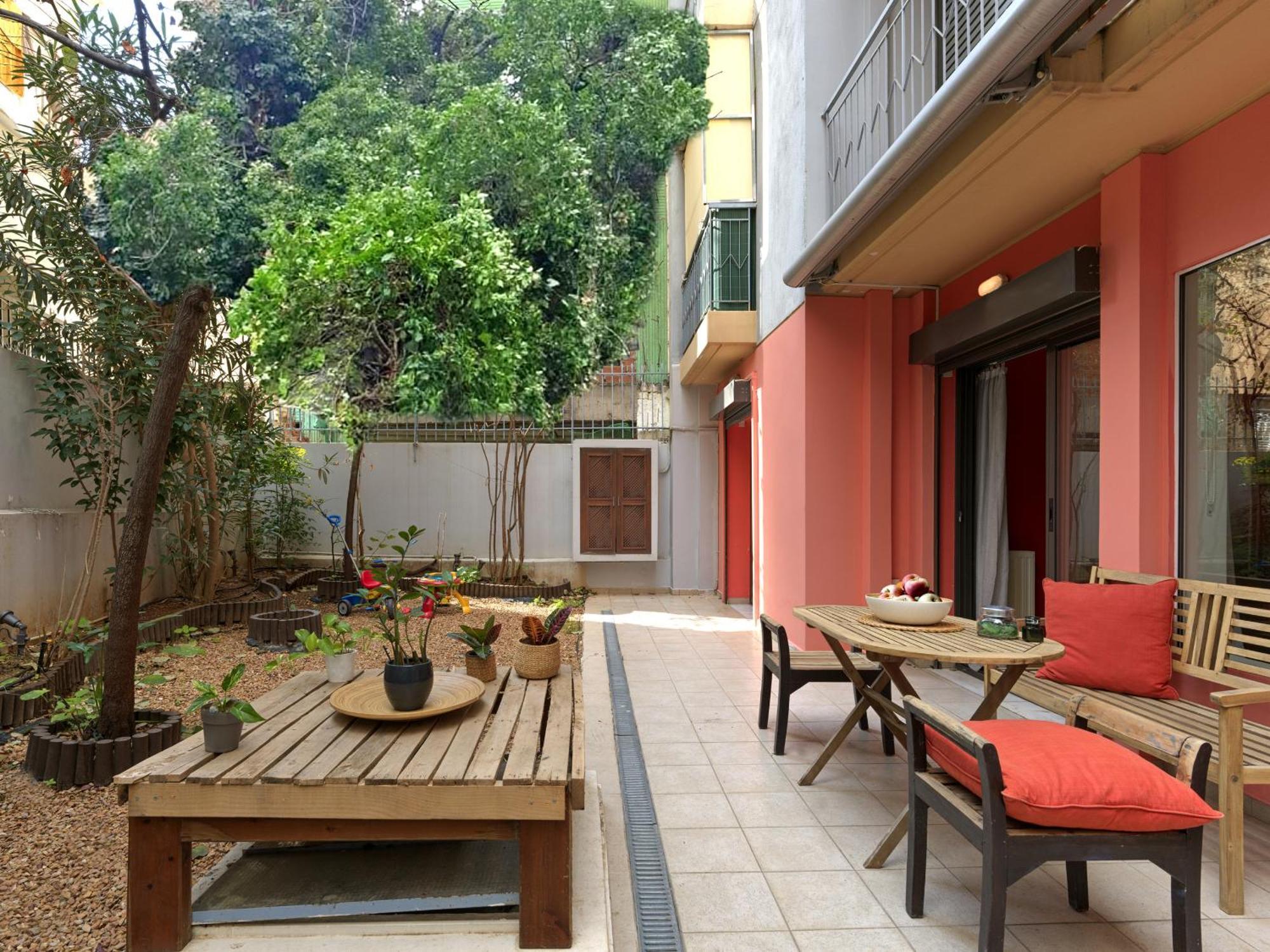 Koukaki Garden Escape Child Friendly Apartment Athen Eksteriør billede